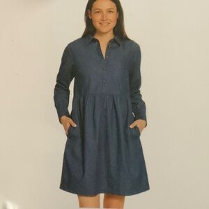 NWT Women’s Nine West Jean’s Denim Chambray Dress - Size Large L